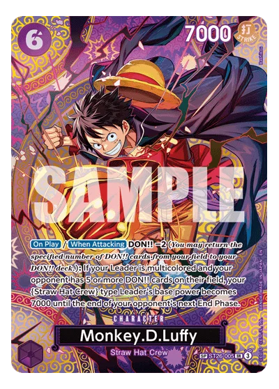 Monkey.D.Luffy ST26-005 Adventure on Kamis Island One Piece Card