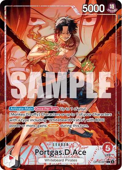 Portgas.D.Ace (altArt) 001 OP16 One Piece TCG Card