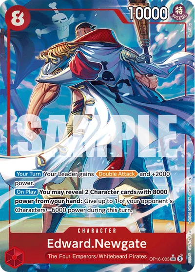Edward.Newgate (altArt) 003 OP16 One Piece TCG Card