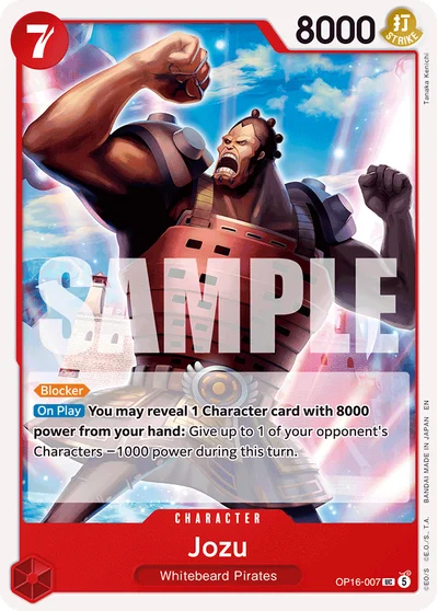 Jozu 007 OP16 One Piece TCG Card
