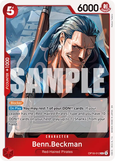 Benn.Beckman 012 OP16 One Piece TCG Card
