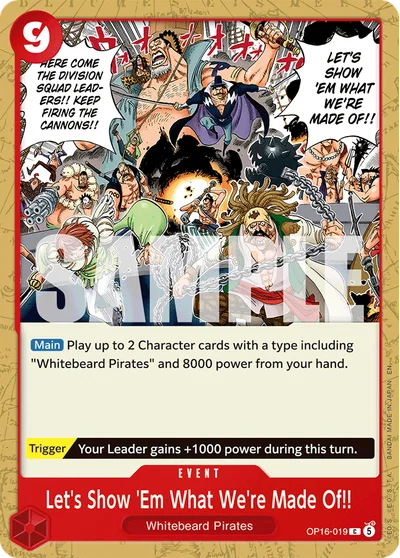 Let's Show 'Em What We're Made Of!! 019 OP16 One Piece TCG Card