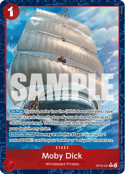 Moby Dick (altArt) 021 The Time of Battle One Piece Card