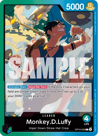 Monkey.D.Luffy 022 OP16 One Piece TCG Card