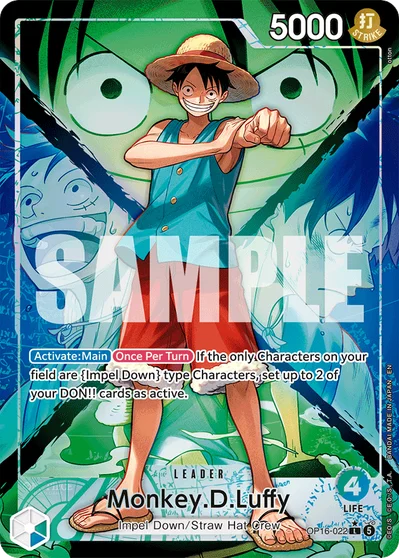 Monkey.D.Luffy (altArt) 022 OP16 One Piece TCG Card