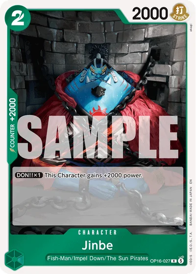 Jinbe 027 OP16 One Piece TCG Card