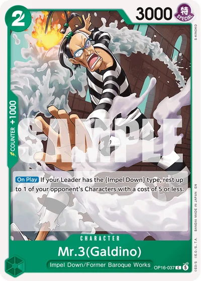 Mr.3(Galdino) 037 OP16 One Piece TCG Card