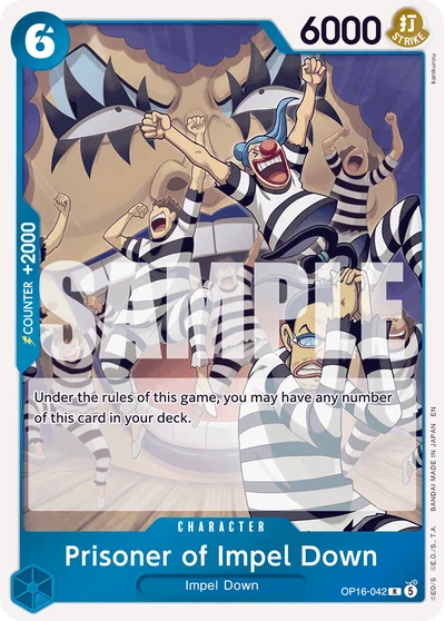 Prisoner of Impel Down 042 OP16 One Piece TCG Card