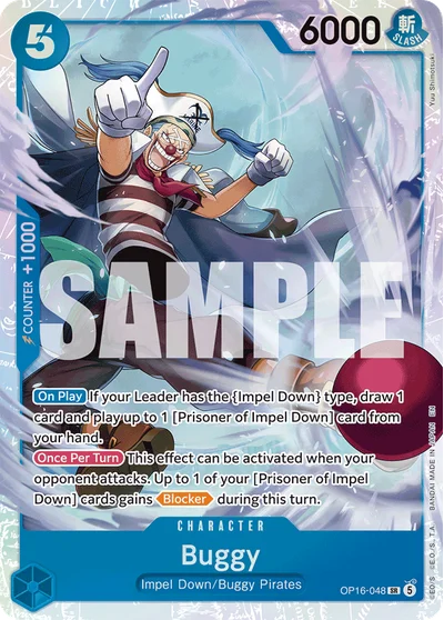 Buggy 048 The Time of Battle One Piece Card