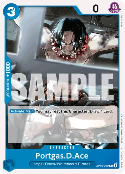 Portgas.D.Ace 049 OP16 One Piece TCG Card