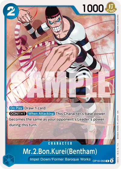 Mr.2.Bon.Kurei(Bentham) 055 OP16 One Piece TCG Card