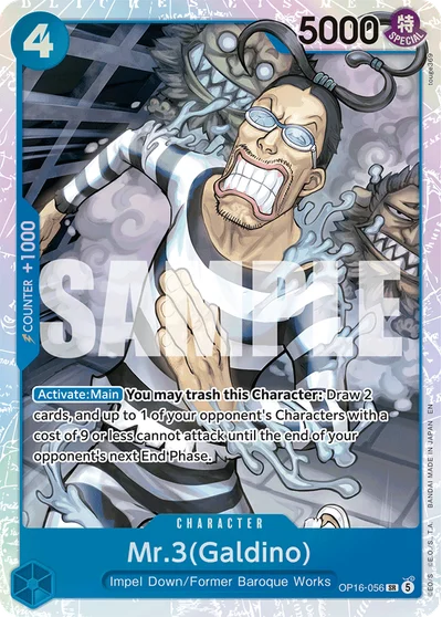 Mr.3(Galdino) 056 The Time of Battle One Piece Card