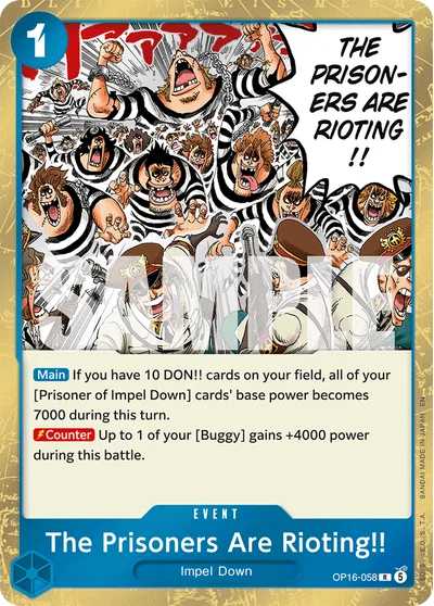 The Prisoners Are Rioting!! 058 OP16 One Piece TCG Card