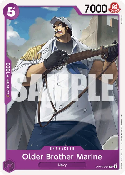 Older Brother Marine 061 OP16 One Piece TCG Card