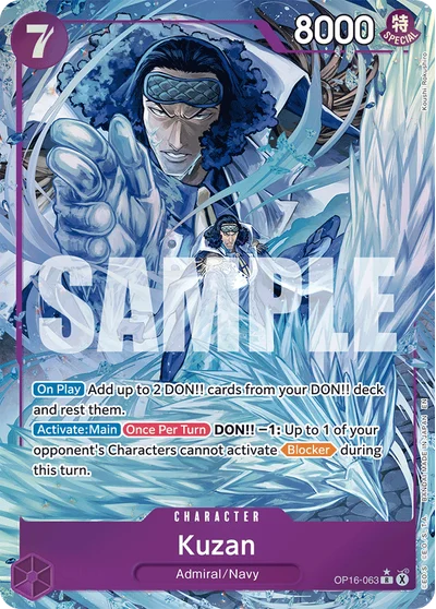 Kuzan (altArt) 063 The Time of Battle One Piece Card