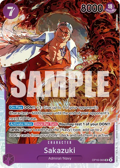 Sakazuki 065 The Time of Battle One Piece Card