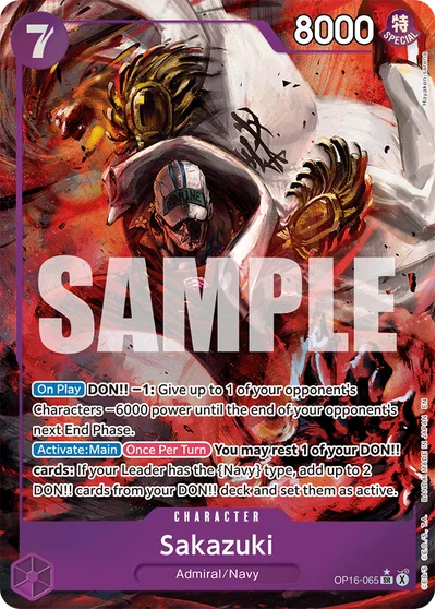 Sakazuki (altArt) 065 OP16 One Piece TCG Card
