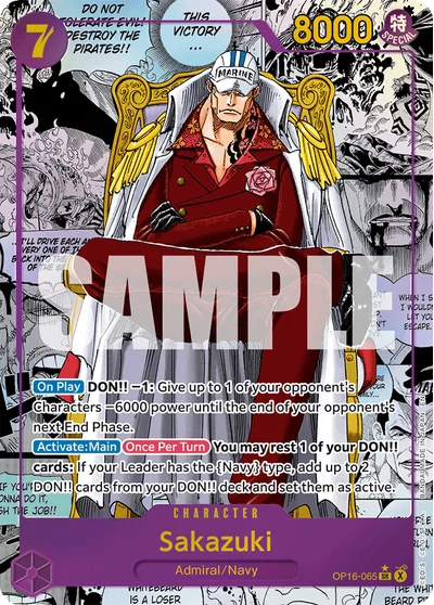 Sakazuki (mangaAltArt) 065 OP16 One Piece TCG Card