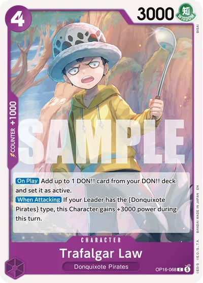 Trafalgar Law 068 OP16 One Piece TCG Card