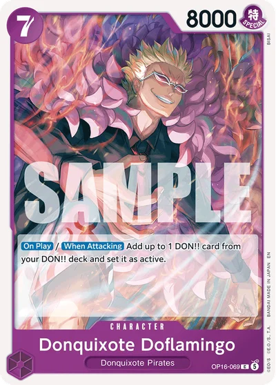 Donquixote Doflamingo 069 OP16 One Piece TCG Card