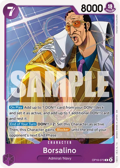 Borsalino 073 OP16 One Piece TCG Card