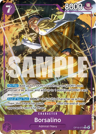 Borsalino (altArt) 073 OP16 One Piece TCG Card