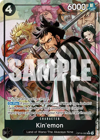 Kin'emon (altArt) 082 The Time of Battle One Piece Card