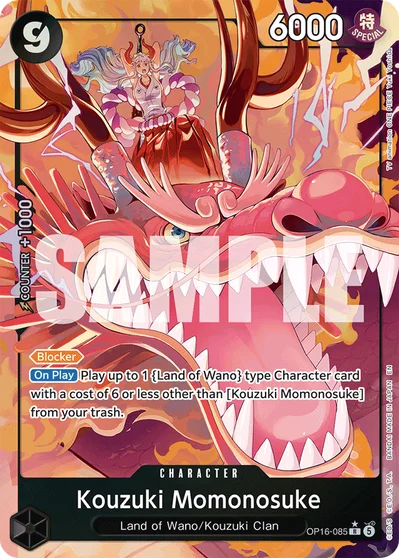 Kouzuki Momonosuke (altArt) 085 The Time of Battle One Piece Card