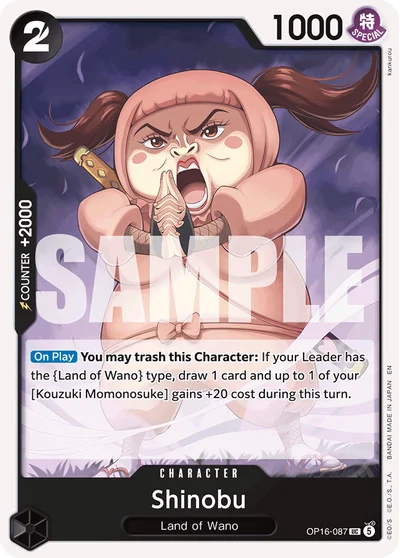 Shinobu 087 OP16 One Piece TCG Card