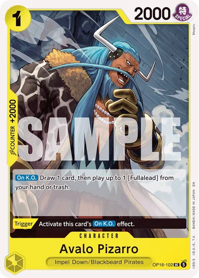 Avalo Pizarro 102 OP16 One Piece TCG Card