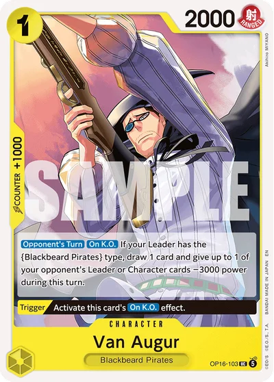 Van Augur 103 OP16 One Piece TCG Card