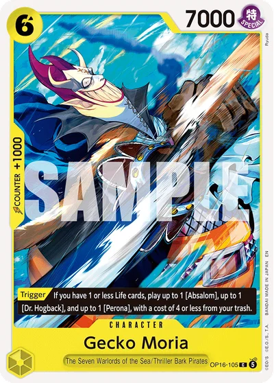 Gecko Moria 105 OP16 One Piece TCG Card