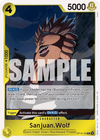 Sanjuan.Wolf 106 OP16 One Piece TCG Card