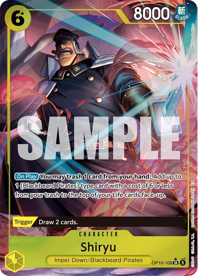 Shiryu (altArt) 108 OP16 One Piece TCG Card