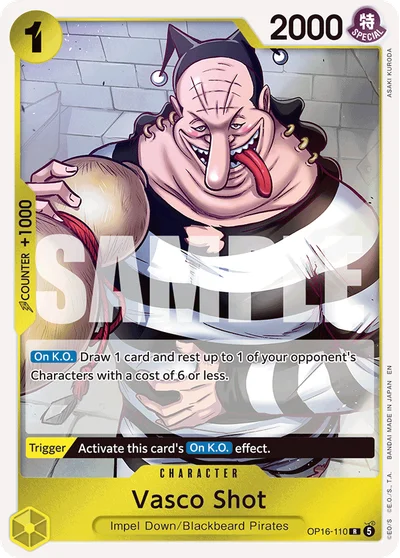 Vasco Shot 110 OP16 One Piece TCG Card