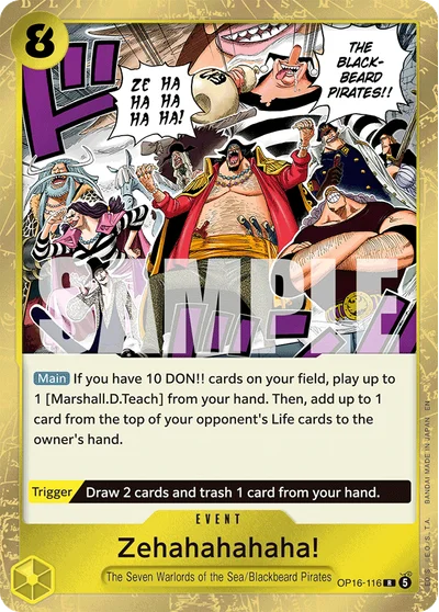 Zehahahahaha! 116 OP16 One Piece TCG Card