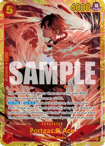 Portgas.D.Ace 118 The Time of Battle One Piece Card