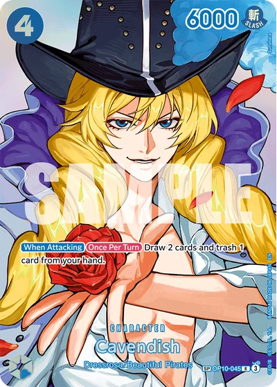 Cavendish (specialAltArt) OP10-045 The Time of Battle One Piece Card