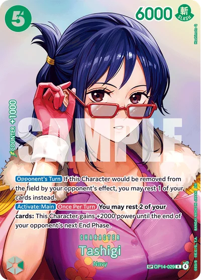 Tashigi (specialAltArt) OP14-029 The Time of Battle One Piece Card