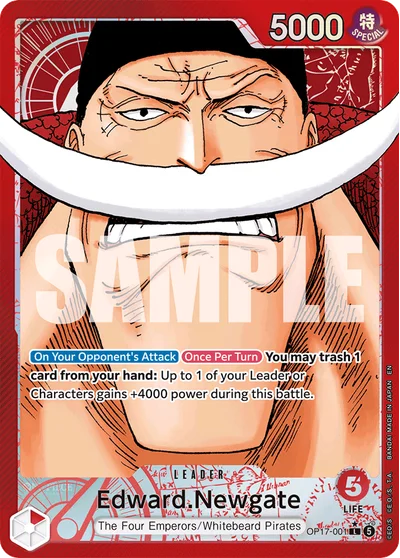 Edward.Newgate (altArt) 001 OP17 One Piece TCG Card