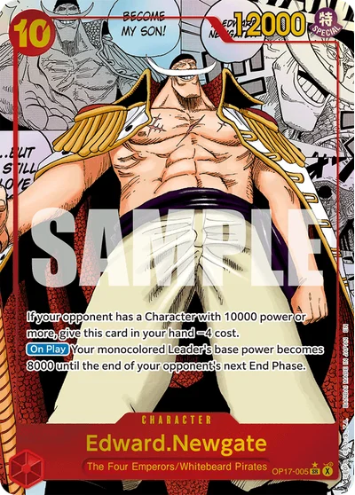 Edward.Newgate (mangaAltArt) 005 OP17 One Piece TCG Card