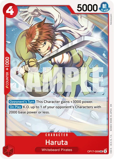 Haruta 009 OP17 One Piece TCG Card