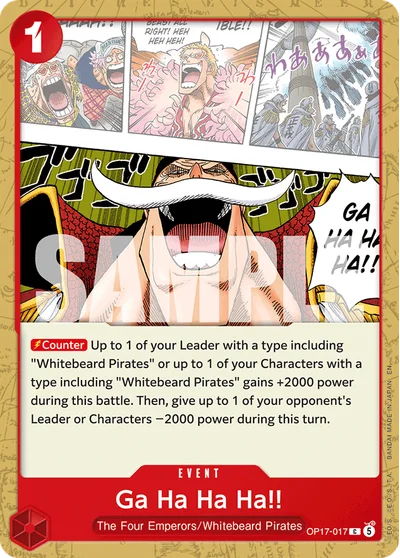 Ga Ha Ha Ha!! 017 OP17 One Piece TCG Card