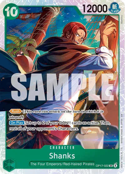 Shanks 022 OP17 One Piece TCG Card