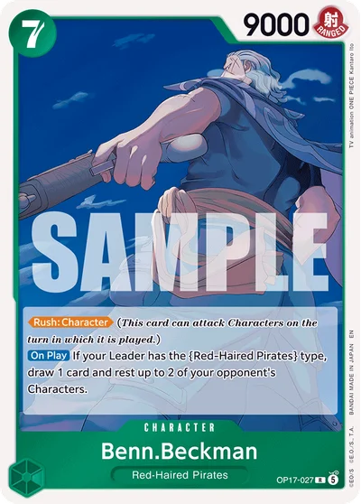 Benn.Beckman 027 OP17 One Piece TCG Card