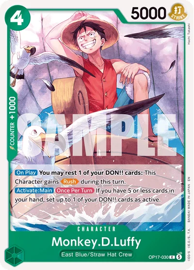 Monkey.D.Luffy 030 OP17 One Piece TCG Card