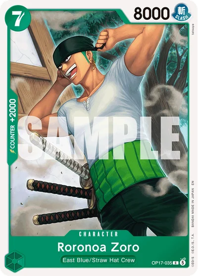 Roronoa Zoro 035 OP17 One Piece TCG Card