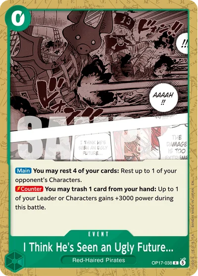 I Think He's Seen an Ugly Future... 038 OP17 One Piece TCG Card
