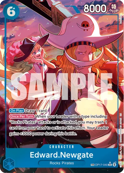 Edward.Newgate (treasureRare) 040 OP17 One Piece TCG Card