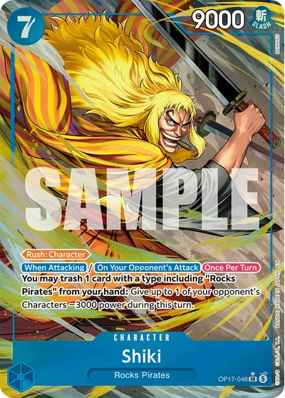 Shiki (altArt) 048 OP17 One Piece TCG Card